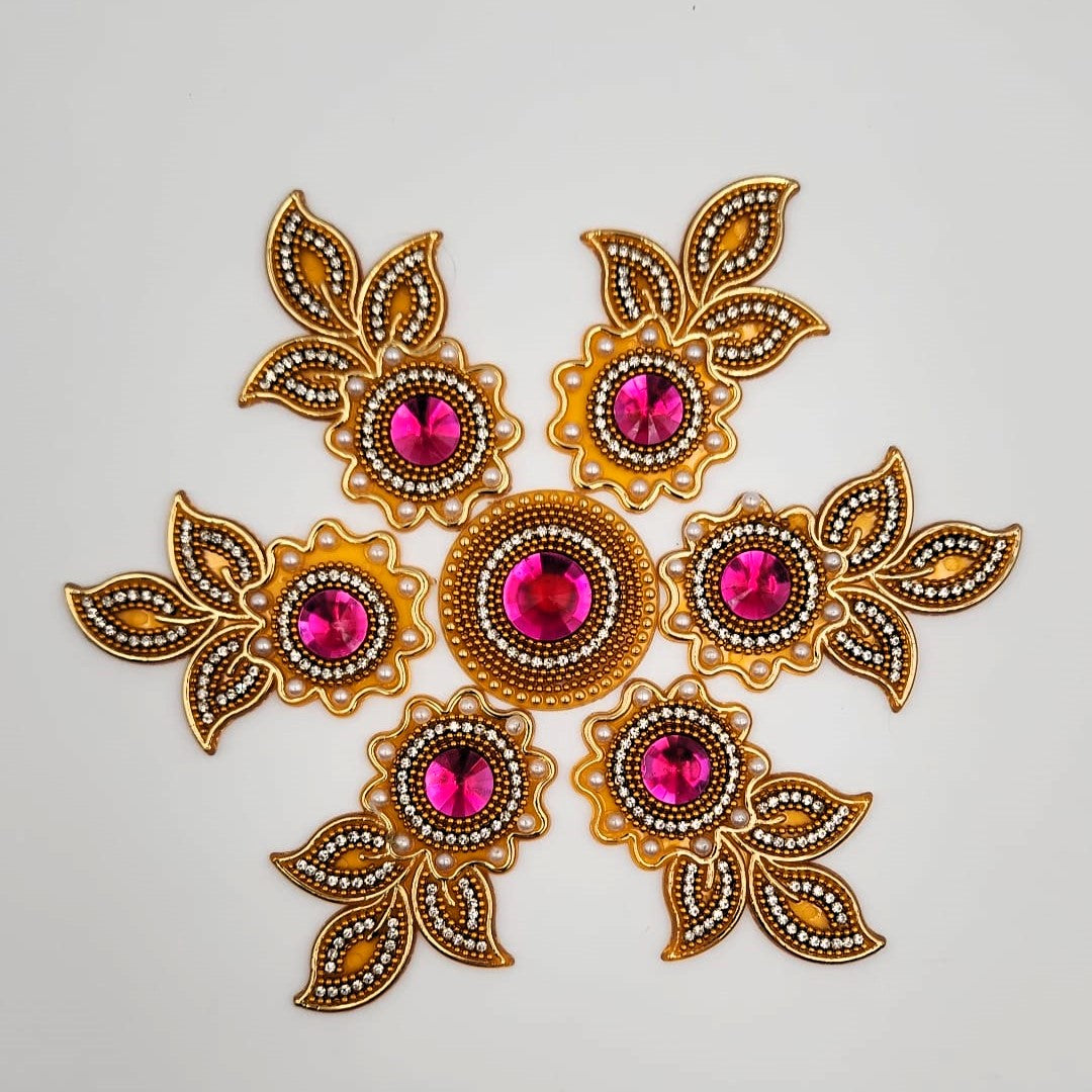 Diwali Acrylic Rangolis Flower